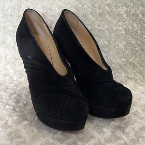 Christian Louboutin suede heeled shoes